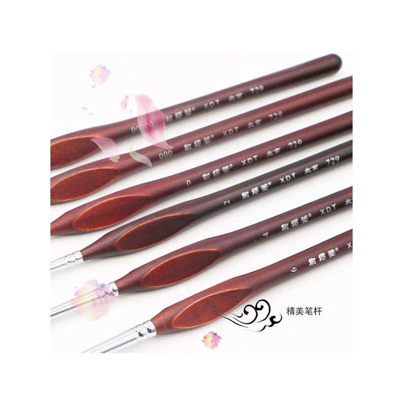 榭得堂729水粉笔三角杆特细极细油画笔水彩水粉丙烯颜料勾线笔000,淘宝优惠券,粉丝福利购,淘宝优惠卷