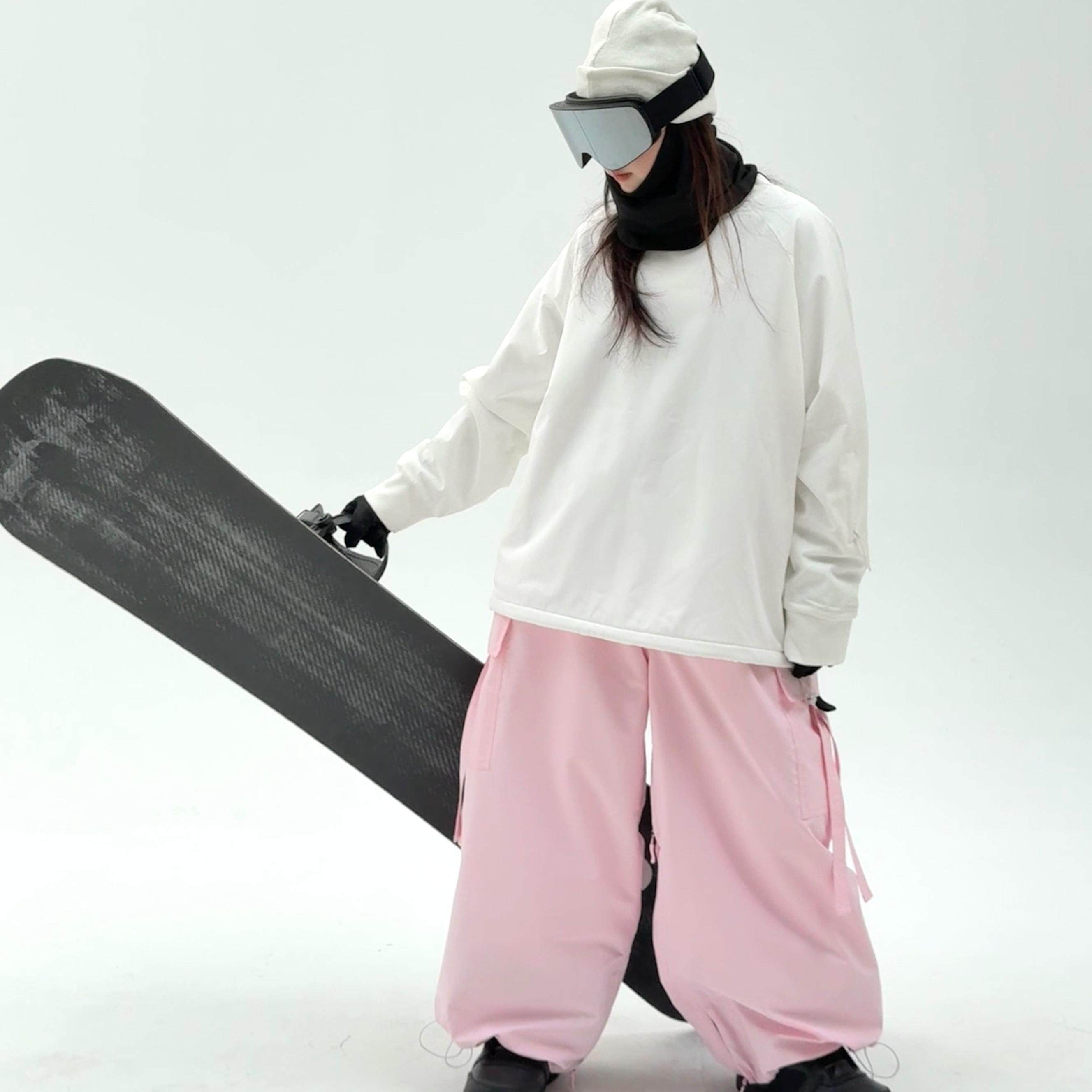 滑雪卫衣 黑白拼色/ 白色 防水加绒加厚 小个子男女同款单板,淘宝优惠券,粉丝福利购,淘宝优惠卷