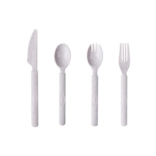 Biologisch abbaubares westliches Einwegbesteck, Gabeln und Löffel