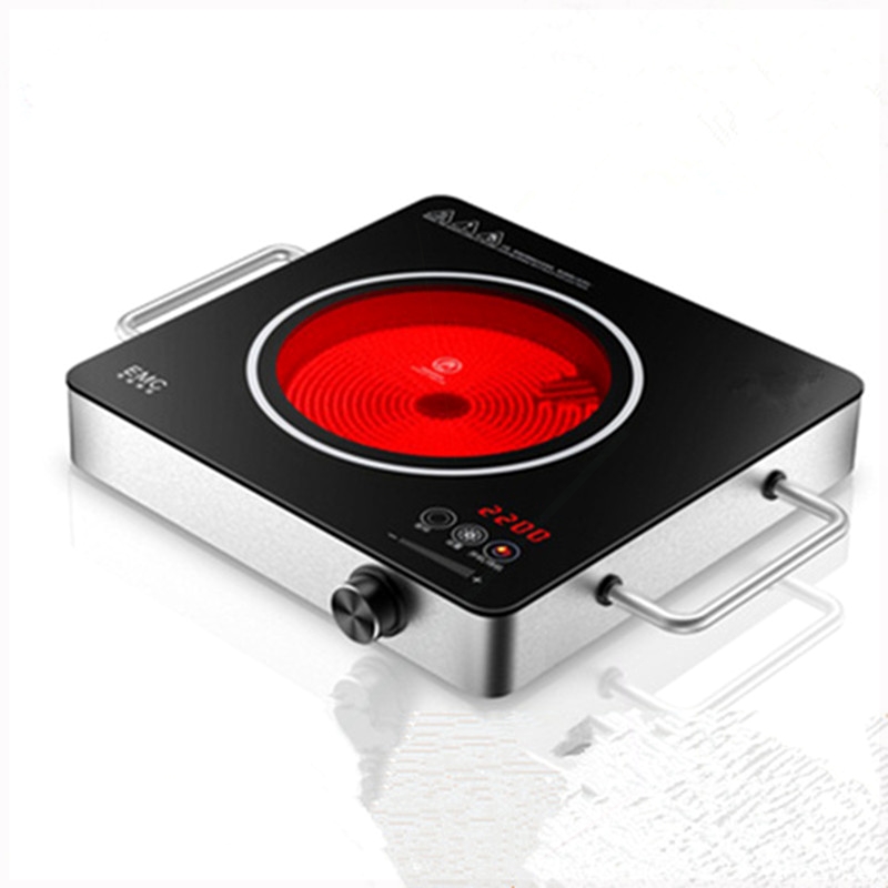 于果电陶炉2200W双环爆炒电磁炉光波炉家用加热炉煮茶炉火锅烧烤 - 图0