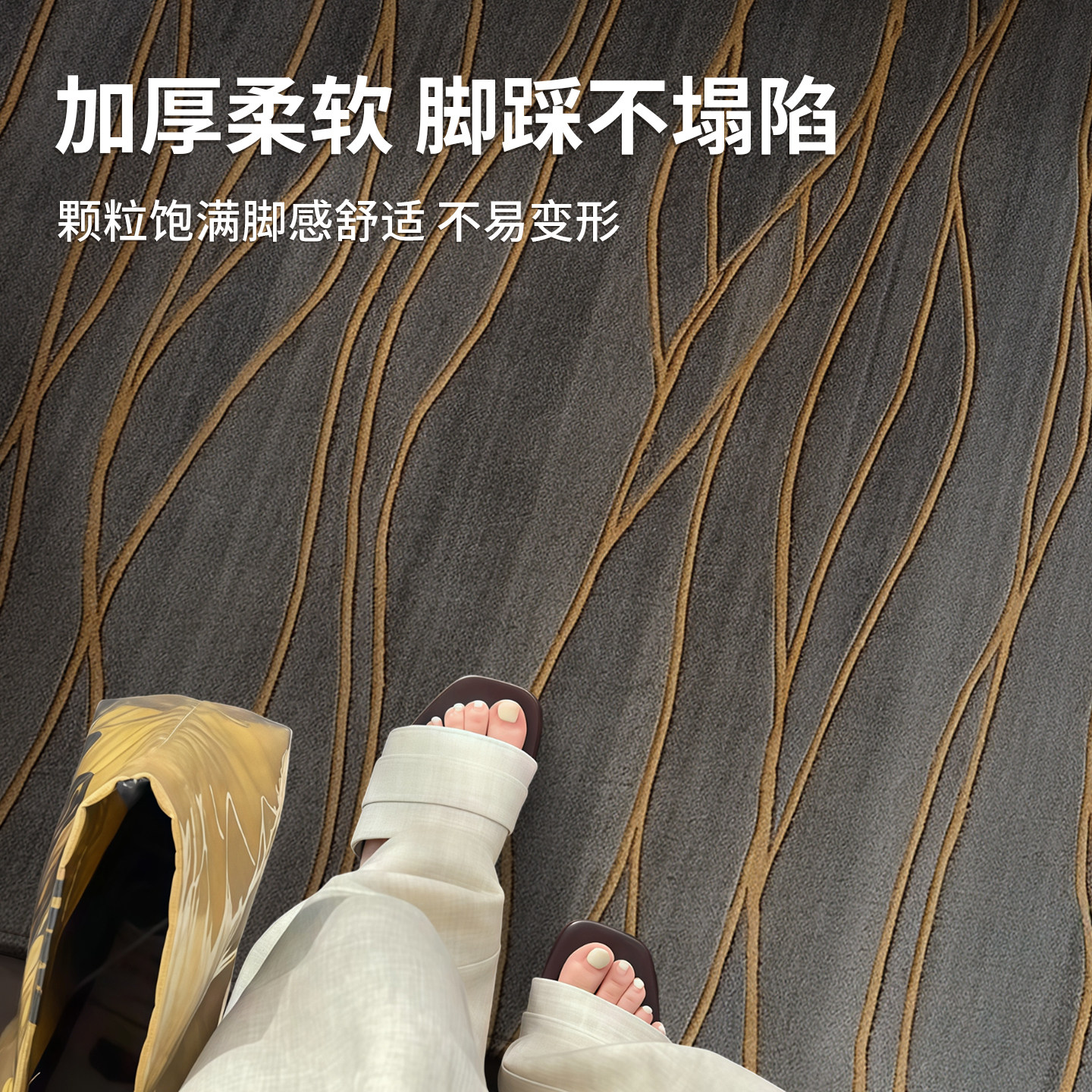 进门地垫入户门垫高级感客厅门口地毯耐脏可裁剪家用玄关脚垫