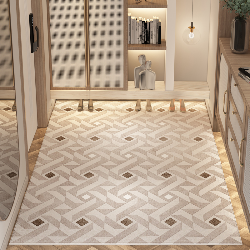 入户门地垫轻奢高级定制玄关地毯进门大门家用门口防滑脚垫可裁剪