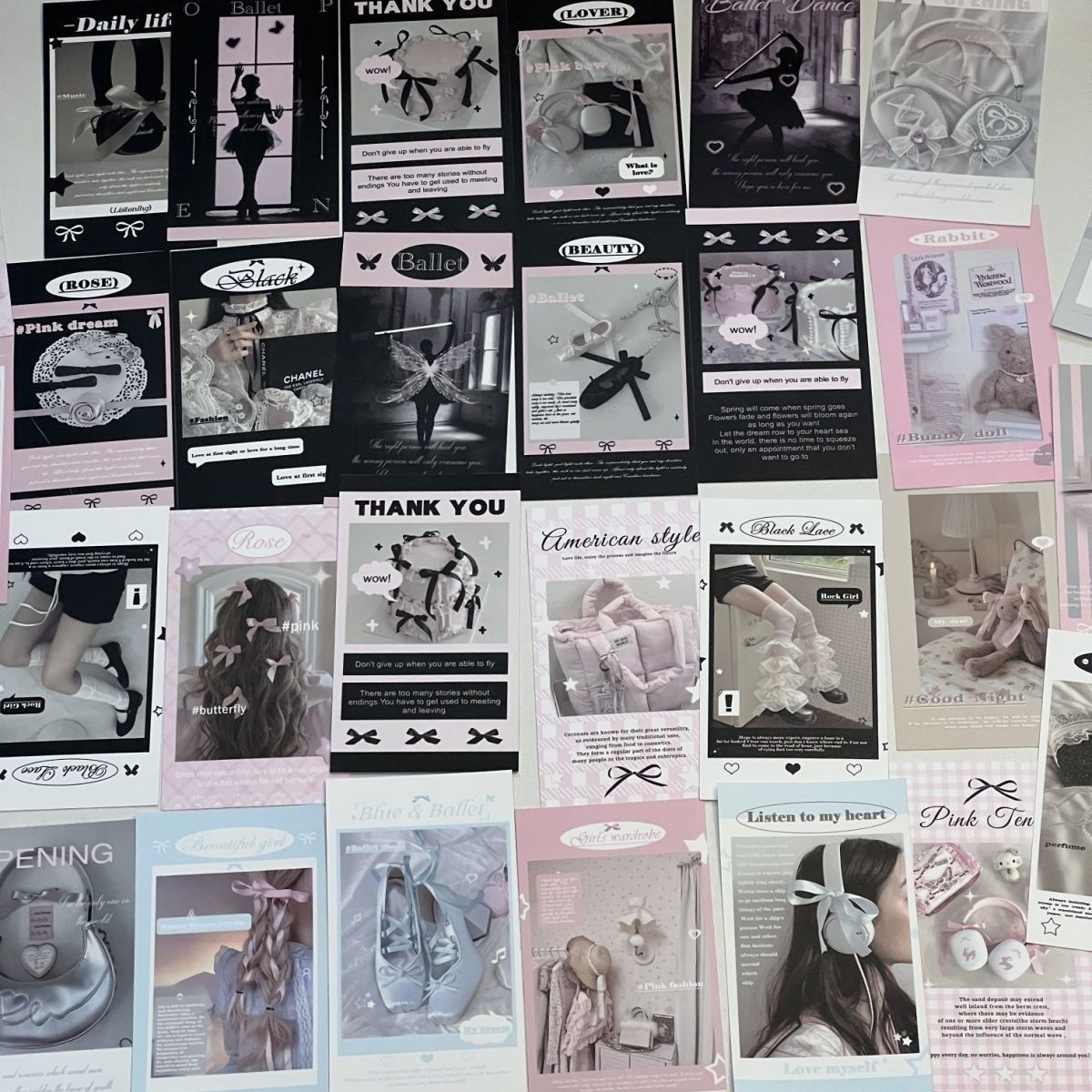 韩版ins丝带美学系列芭蕾风封嘴贴纸礼物包装好物出卡打包封口贴 - 图0