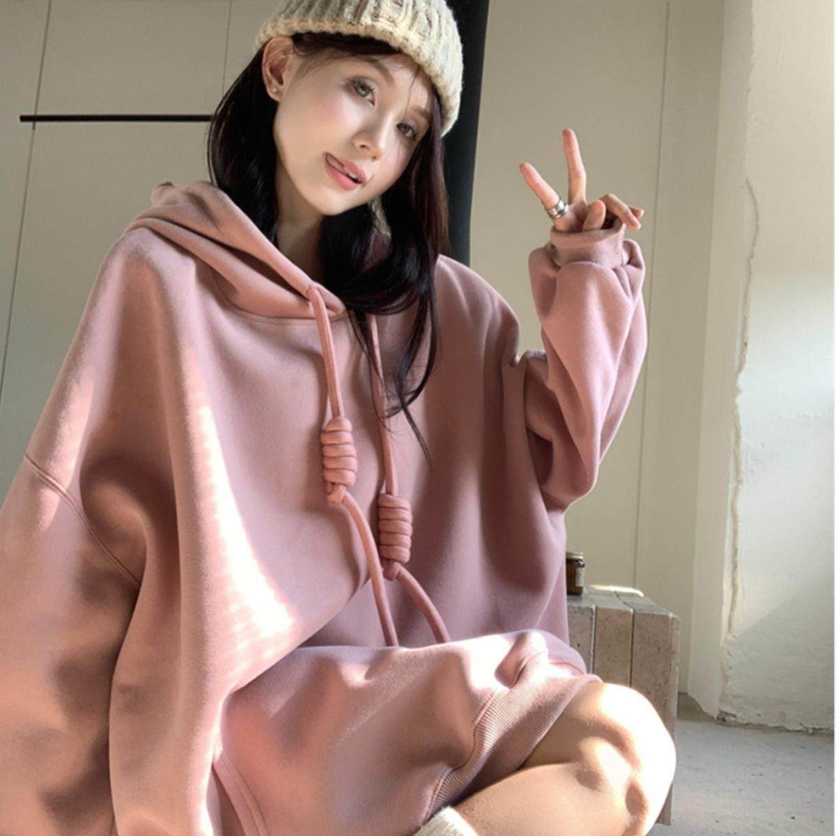 IT UNDER GARDEN 早春款奶fufu粉色卫衣女落肩显瘦多巴胺穿搭少女,淘宝优惠券,粉丝福利购,淘宝优惠卷