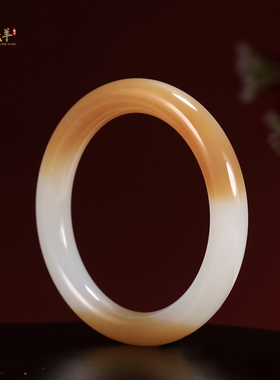 正品且末糖白玉玉镯精品女士福镯