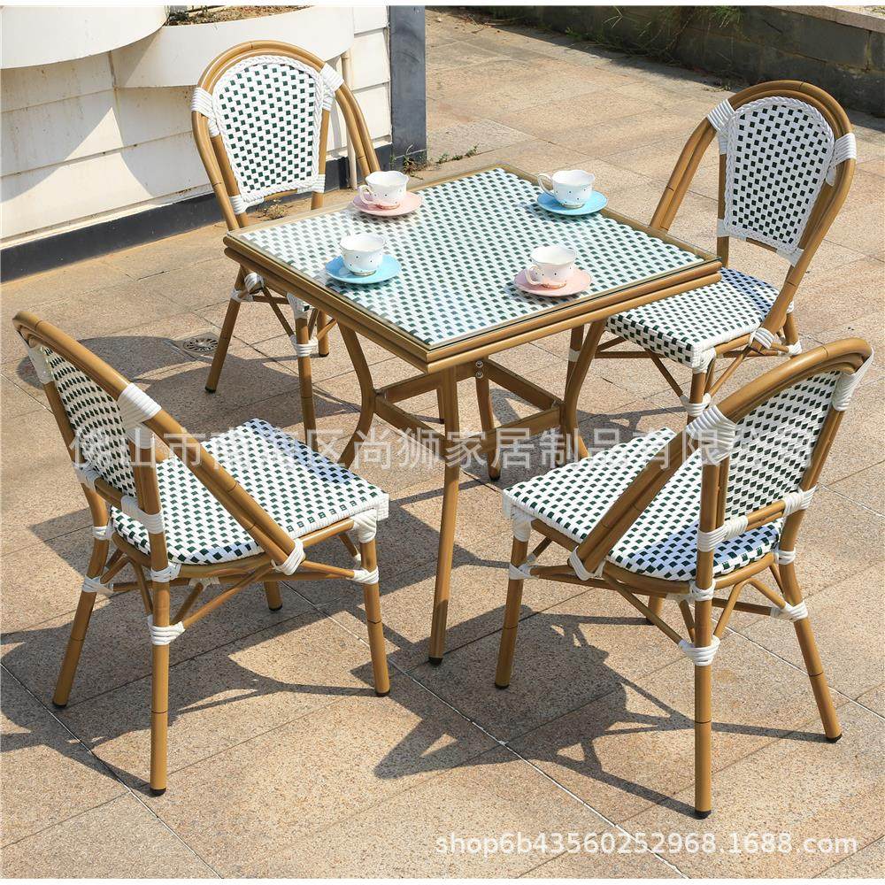花室外园椅户外桌椅桌阳台休闲桌椅小户型咖啡厅奶茶-编店藤桌椅,淘宝优惠券,粉丝福利购,淘宝优惠卷