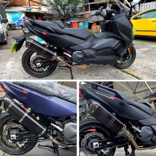 三阳TL500全段排气改装带蜂窝回压前段570大六角碳纤尾段排气 - 图1