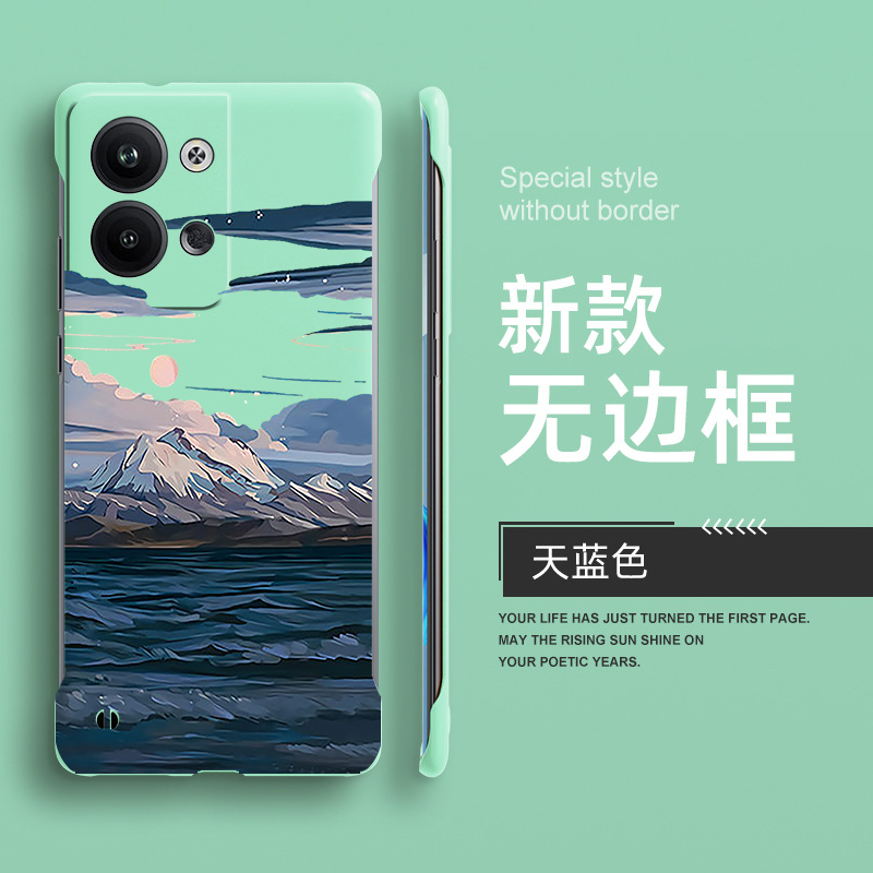 适用OPPOReno10手机壳简约中国风文艺个性Ren9Pro/7SE半包超薄透气Reno5无边框硬壳reno8+创意高颜值ACE2定制 - 图3