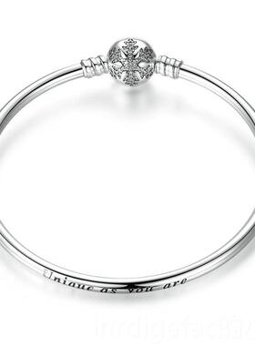 新款原创圆手镯diy珠链子手链基础简约9品25纯银情侣饰头小众轻奢