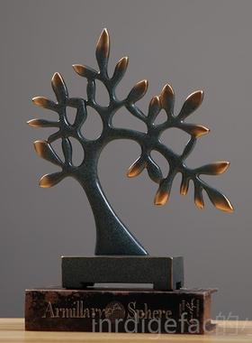 新款北摇钱家树摆件招财居客厅柜装欧饰品玄关电视柜摆设创意发财