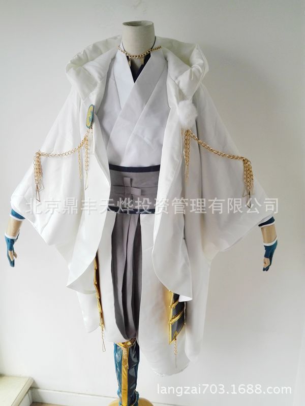 刀剑乱舞cos服鹤丸国永cos服鹤丸内番服cos服游戏cosplay服装-图1