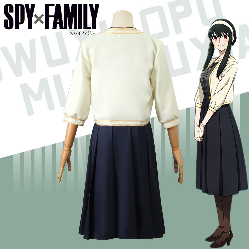 间谍过家家约尔cos服SPY×FAMILY夏日亲子服动漫连衣裙-图1