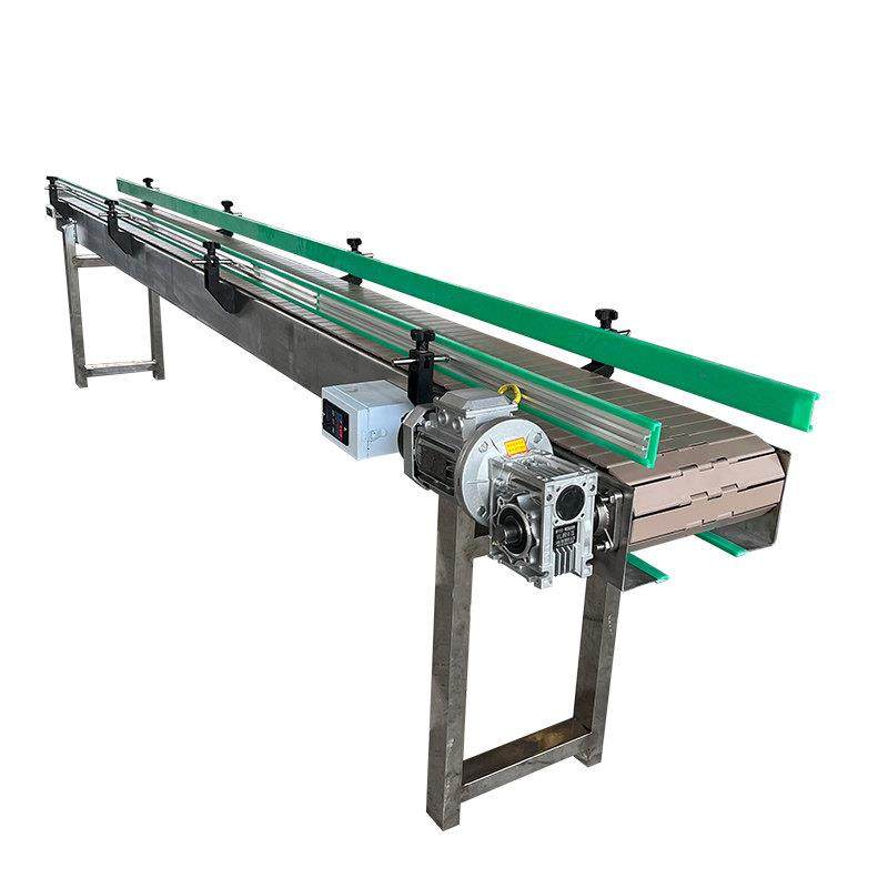 塑料尼龙链板输送机饮料灌装贴标板链线传送机平顶链板传送带定制,淘宝优惠券,粉丝福利购,淘宝优惠卷