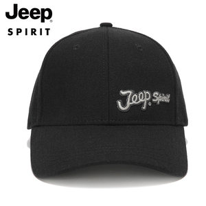 Jeep spirit吉普羊毛呢帽子男士加厚冬天保暖棒球帽春夏季大码韩