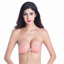 Pull Rope Silicone Invisible Chest Patch Without Steel Ring Coalsilicone Gel bra plums Invisible Lingerie Woman
