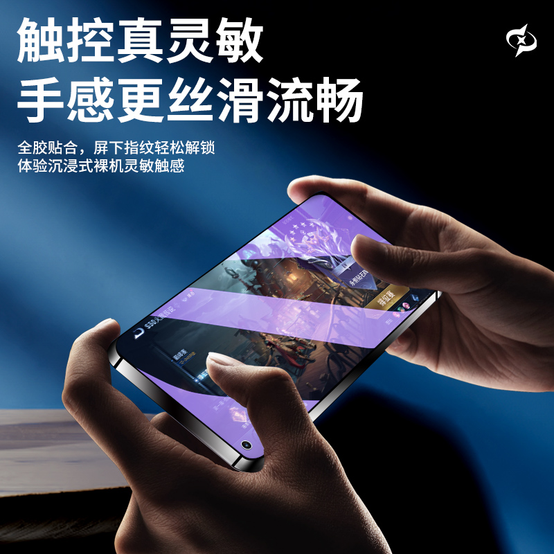 适用opporeno6水凝膜抗蓝光全屏覆盖防指纹opopreno6pro手机膜全包边防摔保护reno6pro+钢化膜高清防爆无白边 - 图3