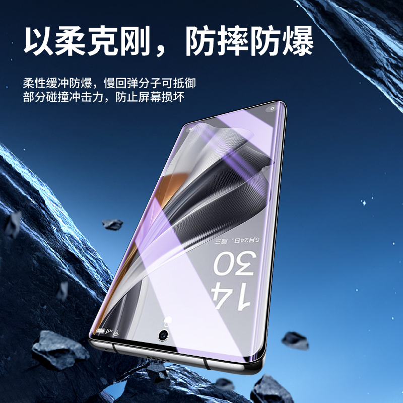 适用opporeno10钢化水凝膜前后一体reno10pro手机贴膜防摔保护reno10pro+磨砂游戏全屏防指纹opo全包软膜高清 - 图3