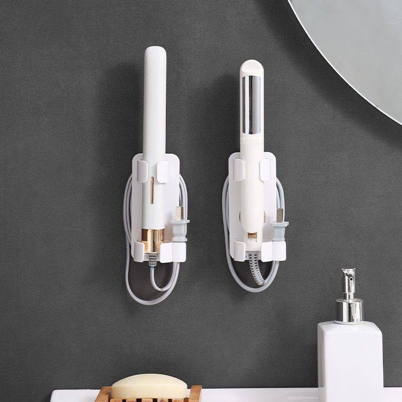 浴室卷发棒收纳架免打孔壁挂式卫生间洗漱台夹板直发梳置物架挂架,淘宝优惠券,粉丝福利购,淘宝优惠卷