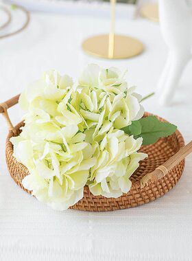 5杈春绣球花仿真绢花假花干花插花艺茶几摆件绢花饰品花束
