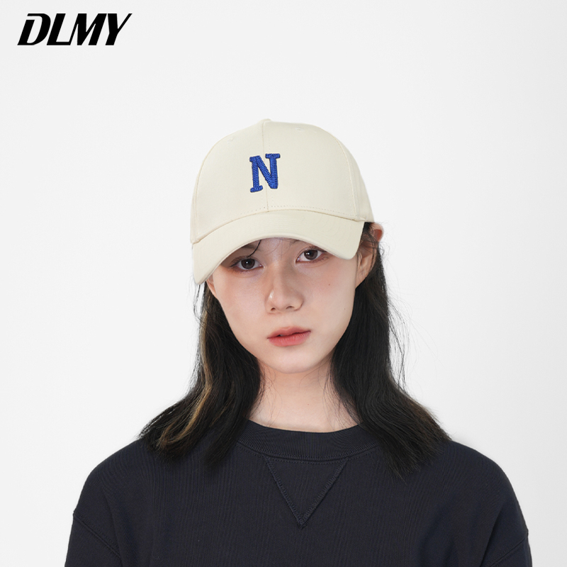 DLMY硬顶帽子百搭字母棒球帽鸭舌帽男女同款韩版遮阳刺绣个性百搭 - 图1