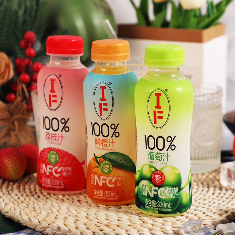 IF100%果汁0脂添加NFC鲜榨荔枝浓缩果蔬汁果味整箱瓶装0蔗糖官方