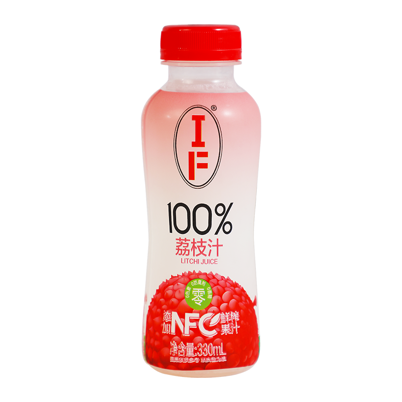 IF100%果汁荔枝饮料添加NFC鲜榨荔枝浓缩果蔬汁果味整箱特价