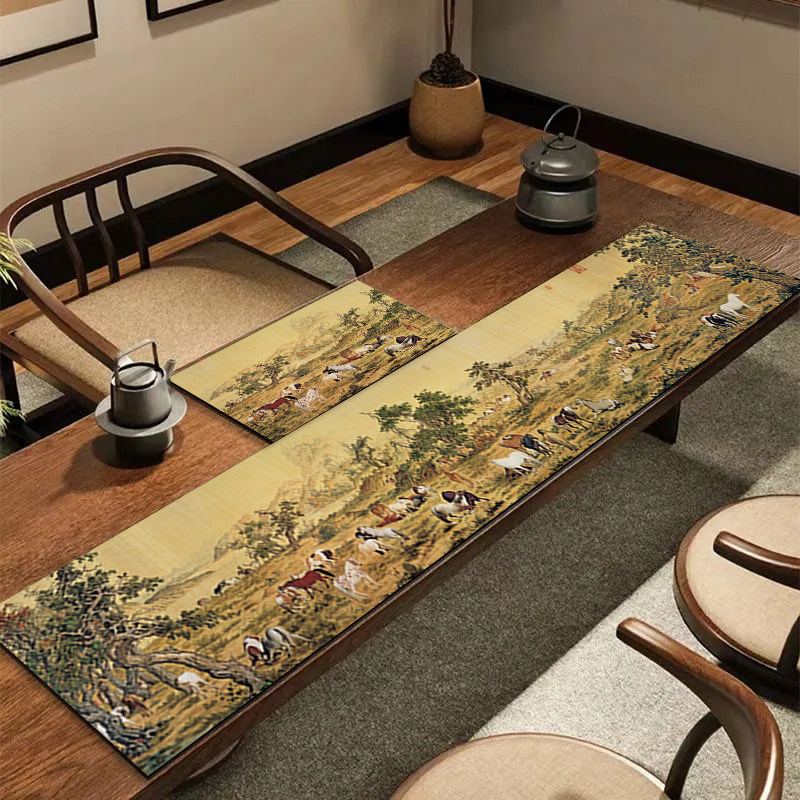 新中式桌旗禅意茶席茶垫茶桌垫布吸水茶台防水茶几垫桌布沥水垫,淘宝优惠券,粉丝福利购,淘宝优惠卷