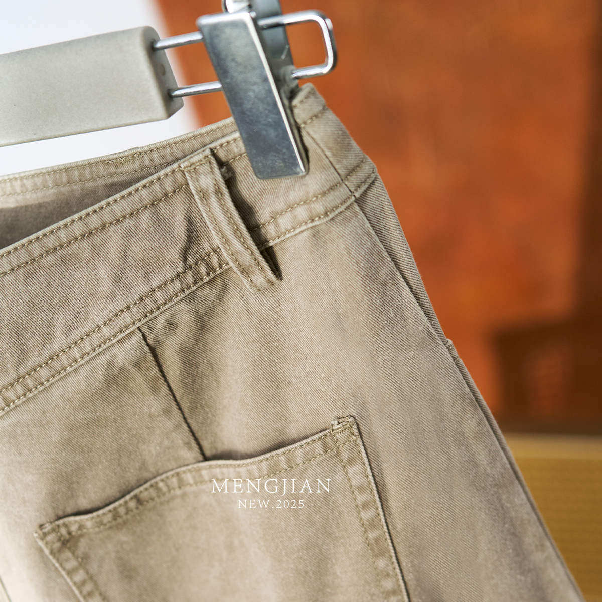 【清游】MENGJIAN浅色前开叉牛仔裙子25春季新款女休闲中长半身裙,淘宝优惠券,粉丝福利购,淘宝优惠卷