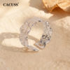 CACUSS Jewelry S925 Silver Open Ring High-end