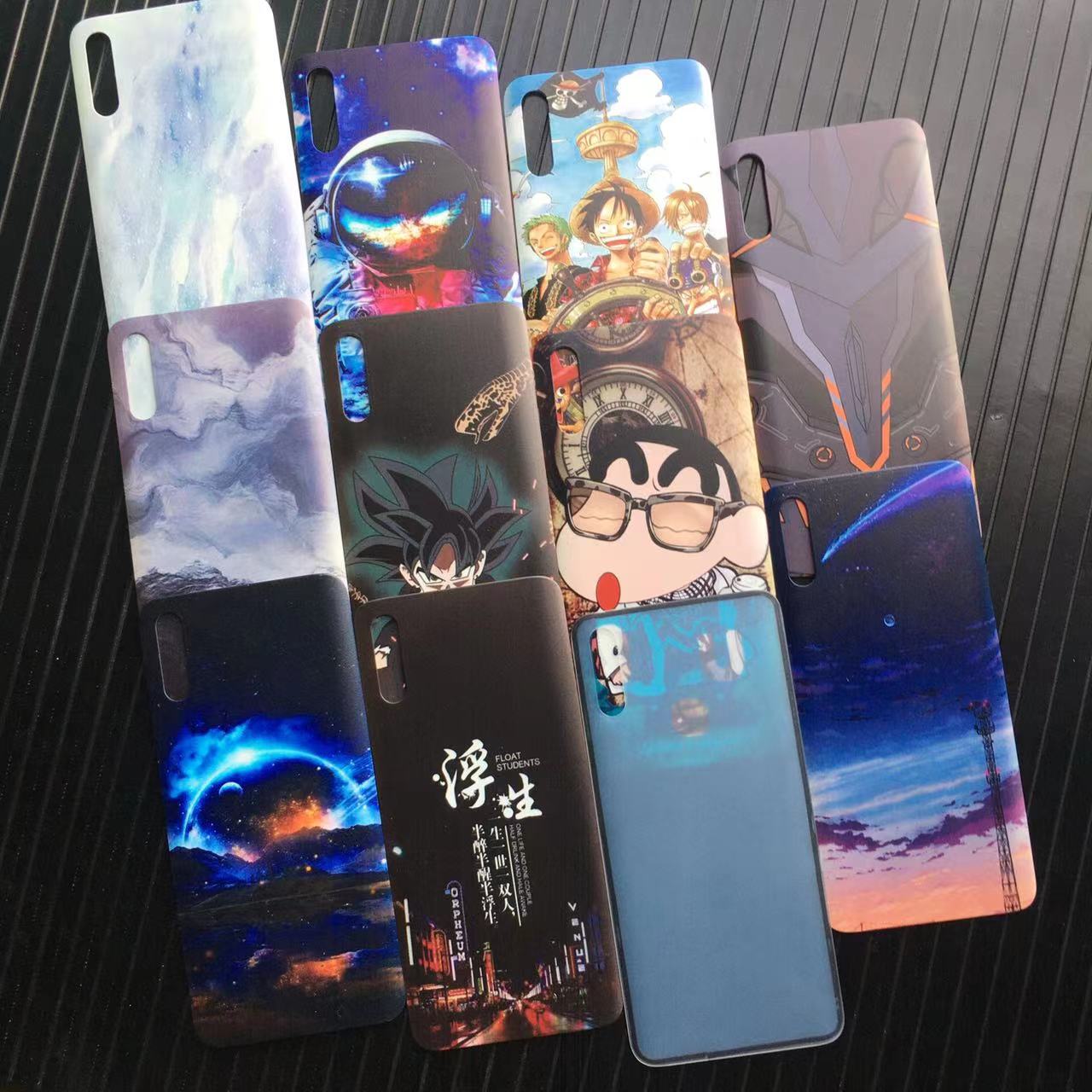 适用华为荣耀9x塑料后盖honor9xpro手机电池盖外背屏后壳替换透明