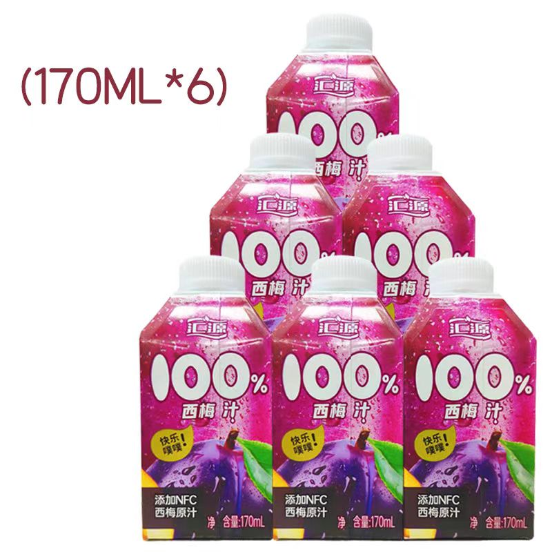 汇源100% 西梅汁nfc果汁170ml*6/12瓶 浓缩果蔬汁饮料排便 - 图2
