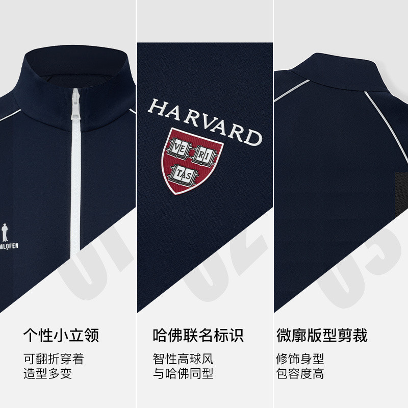 【丁禹兮同款】比音勒芬高尔夫哈佛联名秋男女同款夹克外套,淘宝优惠券,粉丝福利购,淘宝优惠卷