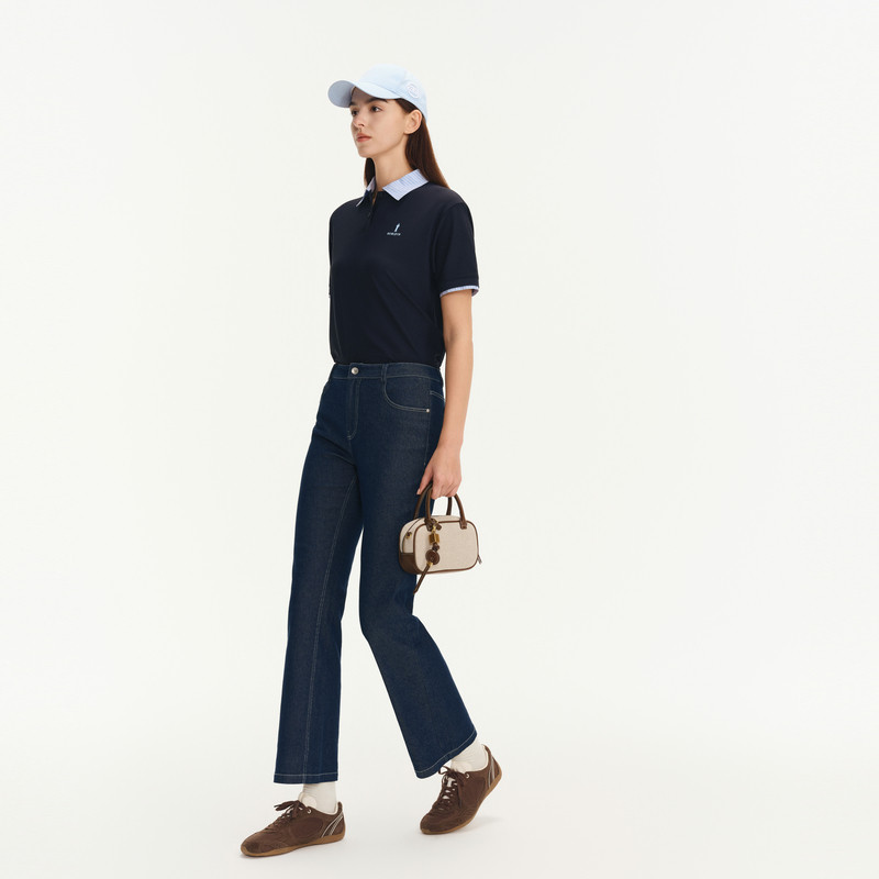 【弹力耐水洗】比音勒芬高尔夫2026春新品女裤时尚休闲牛仔裤长裤,淘宝优惠券,粉丝福利购,淘宝优惠卷