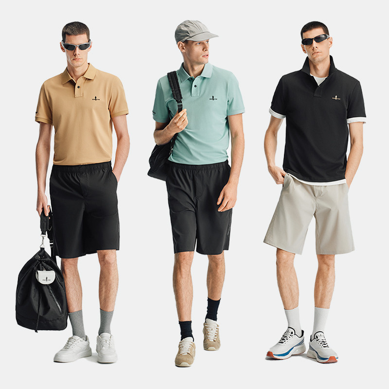 【亲肤棉感舒弹】比音勒芬春夏男短袖polo衫休闲翻领T恤,淘宝优惠券,粉丝福利购,淘宝优惠卷