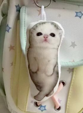 piupiupiu小猫魔性发声挂件语音玩偶毛绒玩具学生书包挂饰钥匙扣