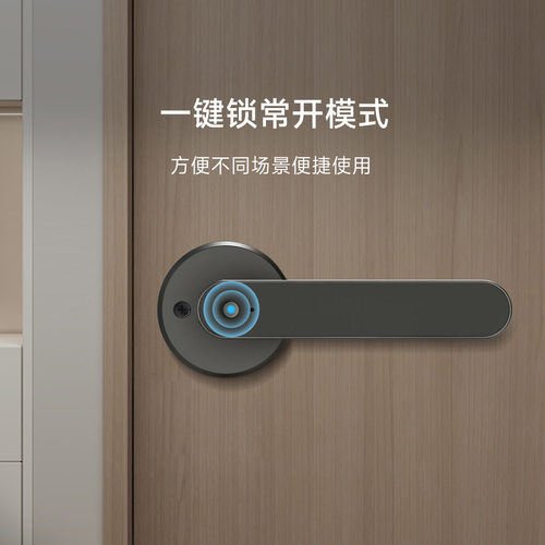 方舟鱼智能房门锁S5Pro支持米家指纹锁密码锁木门出租房办公室锁 - 图1