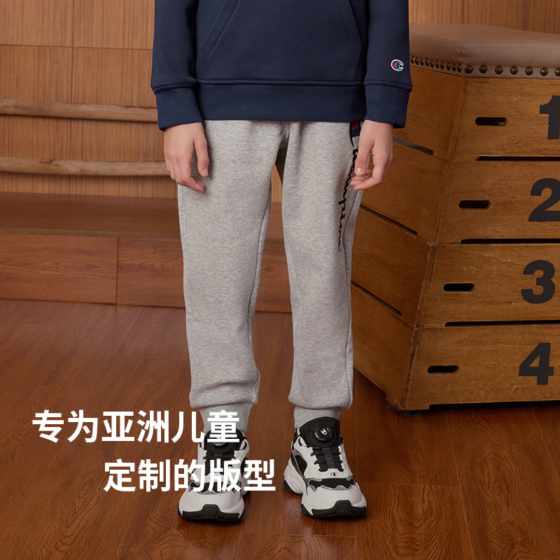 【厚绒】Champion冠军男女童装25冬季保暖加厚经典校园卫裤长裤子,淘宝优惠券,粉丝福利购,淘宝优惠卷
