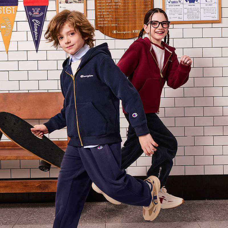 Champion boys and girls zipper cardigan sweatshirt