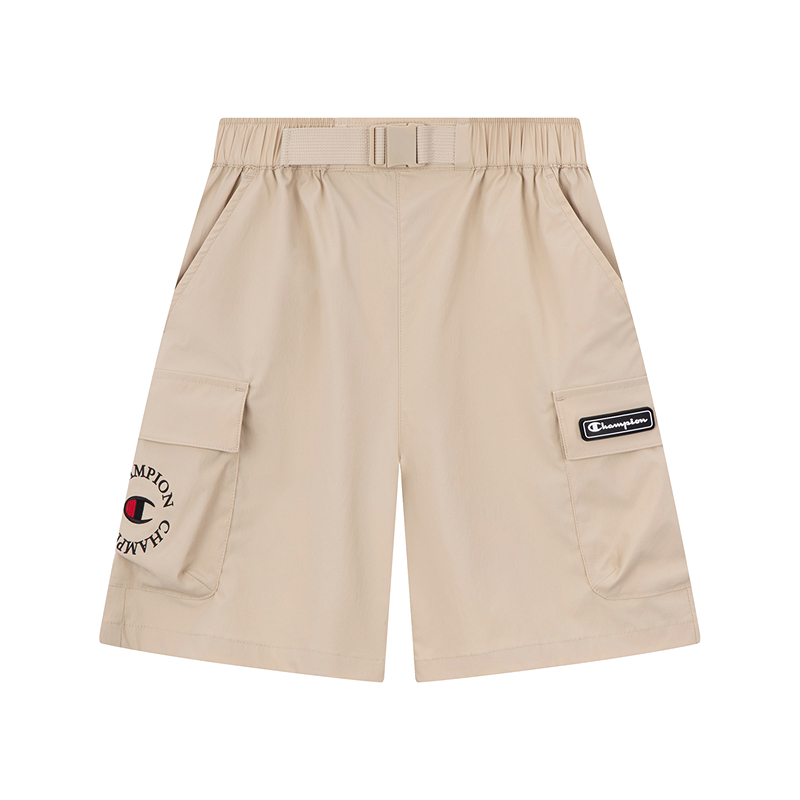【防晒UPF50+】Champion冠军男女童装25夏季新款户外轻薄工装短裤 - 图3