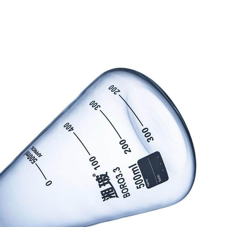 三角玻璃锥形瓶.化学实验室广口/直口器材带刻度高硼硅耐高温酸碱,淘宝优惠券,粉丝福利购,淘宝优惠卷