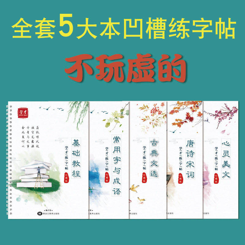 行楷凹槽字帖成人实用钢笔临摹练字本男生女生28天速成漂亮字体,淘宝优惠券,粉丝福利购,淘宝优惠卷