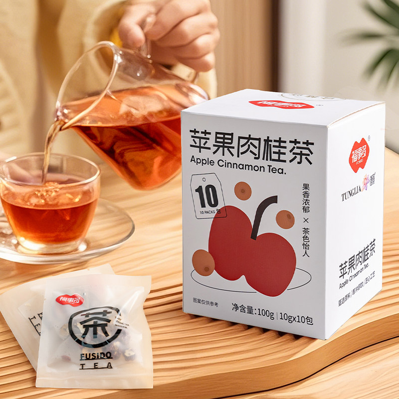福事多茶包100g（10小包）苹果肉桂茶/雪梨海底椰,淘宝优惠券,粉丝福利购,淘宝优惠卷