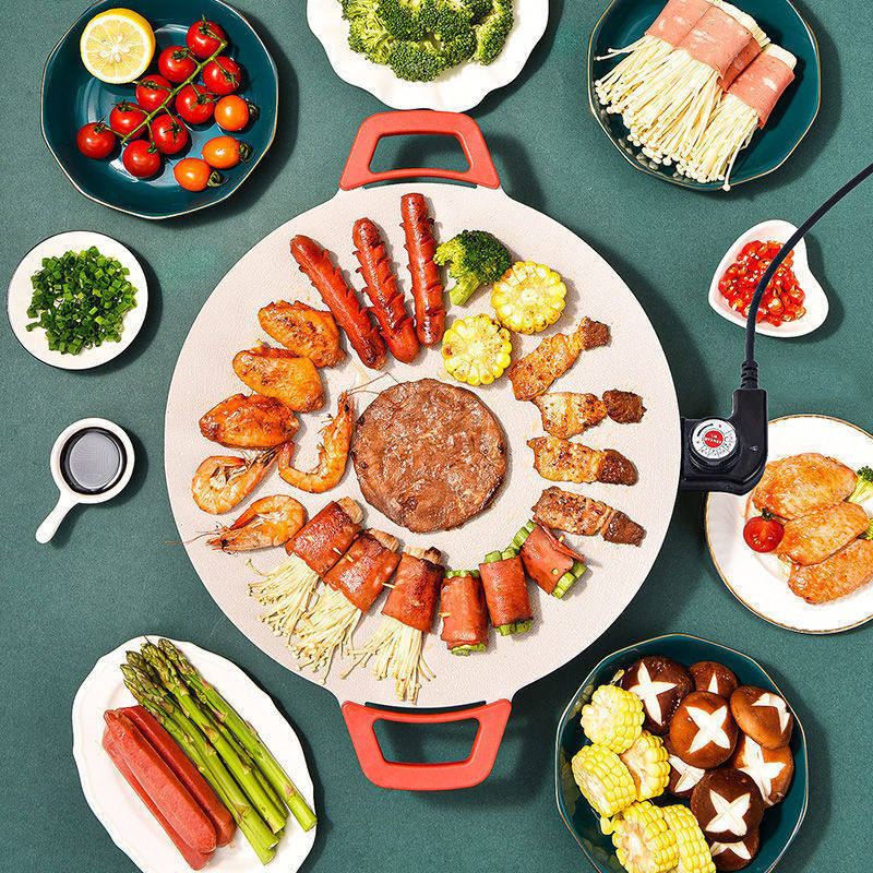 不粘锅烤肉烧烤无烟盘家庭电烤家用烧烤炉摆摊烙饼,淘宝优惠券,粉丝福利购,淘宝优惠卷