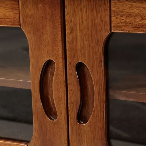 胡桃木家具新中式实木电视柜现代简约客厅视听柜多功能地柜储物柜