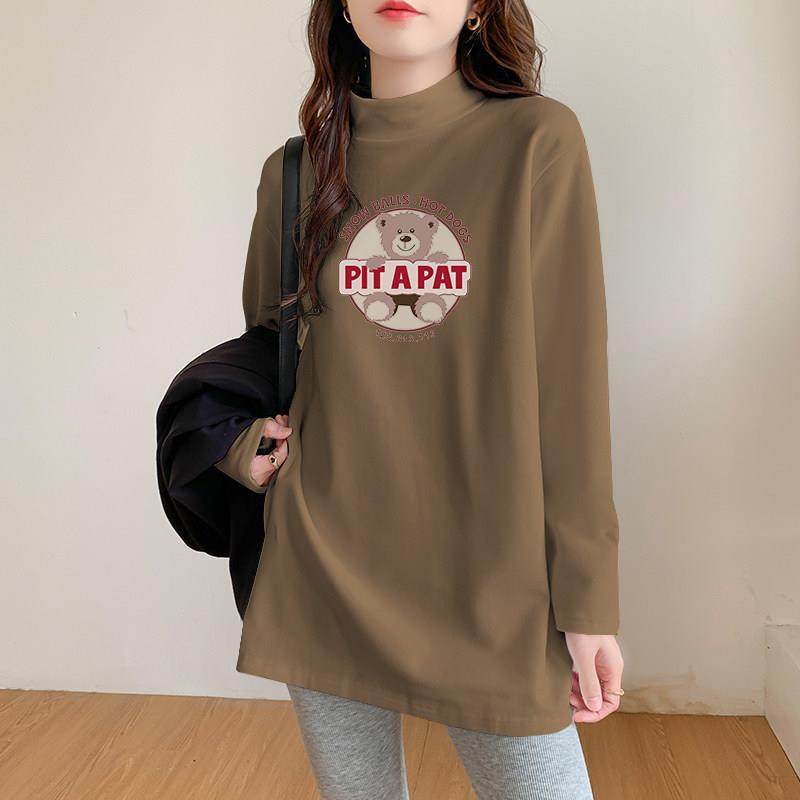 韩国双面绒加厚保暖上衣女内搭半高领磨毛秋冬季宽松长袖灰色~,淘宝优惠券,粉丝福利购,淘宝优惠卷