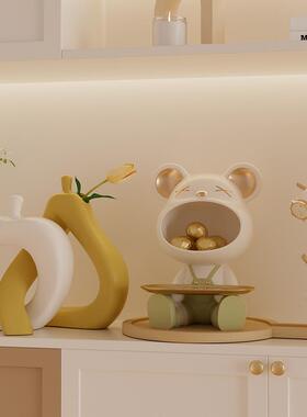 高级感抽象艺术摆件现代简约设计师款进门口玄关鞋柜展示柜装饰品