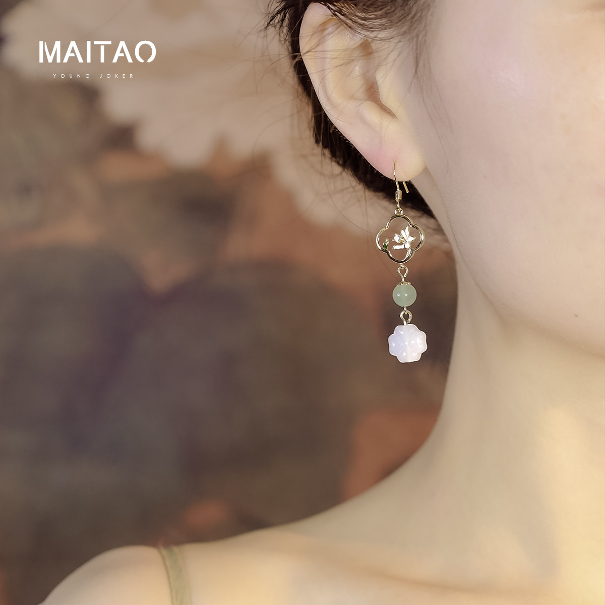 适合春天的新中式流苏耳环女2025新款爆款旗袍配汉服古风耳钉耳饰,淘宝优惠券,粉丝福利购,淘宝优惠卷