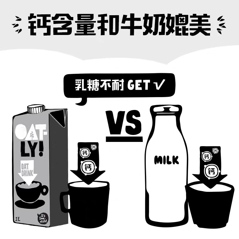 oatly的咖啡大师燕麦奶250ml/1L噢麦力盒装植物蛋白饮料饮品 - 图1