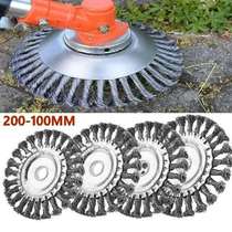 200-100mm Steel Wire Wheel Garden Weed Brush Lawn Mower
