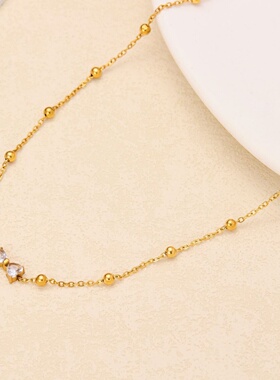 2025新款轻奢蝴蝶结锆石钛钢手链女式时尚高级气质无暇设计手饰